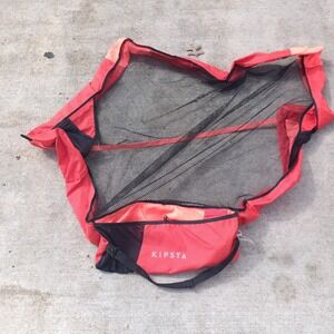 Decathlon Kipsta NG 500 S Inflatable Soccer Goal Red Black 37x28 Portable Net s9